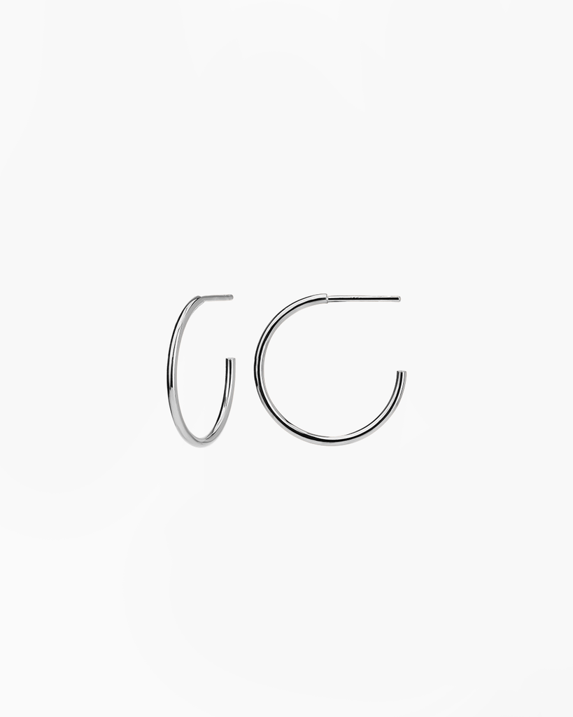 mini hoops silver gold plated aros pequeños plata baño de oro