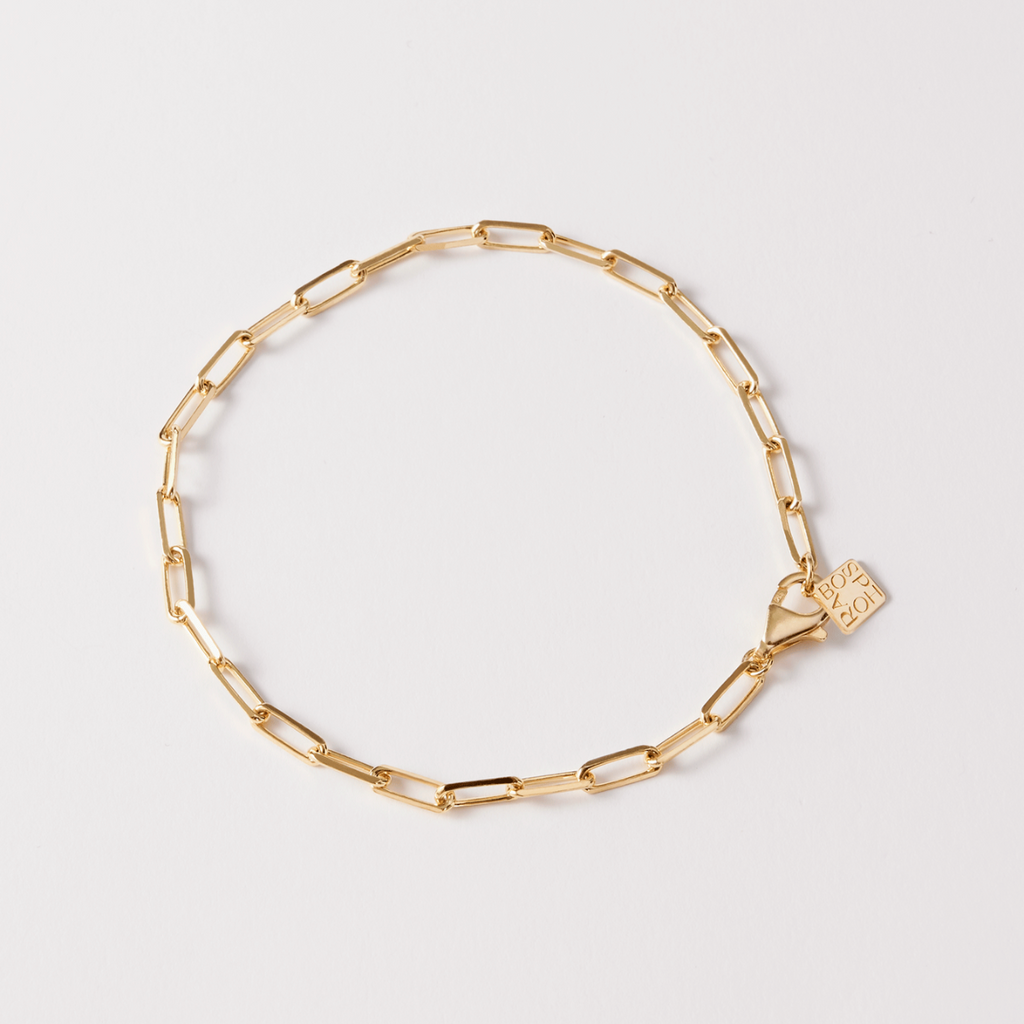 bracelet chain silver gold plating basic chain essential design