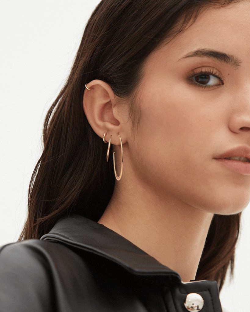 oversized xl hoops silver gold plated aros grandes plata baño de oro