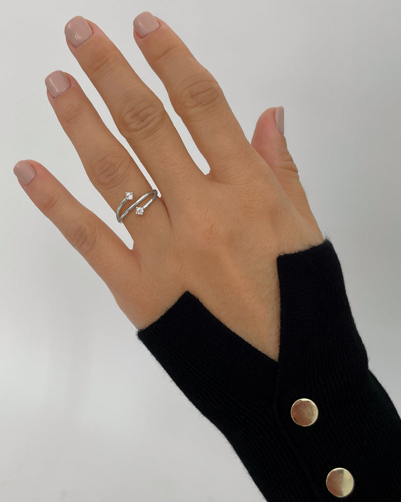 Glitter Silver ring gold plating anillos de plata con baño de oro